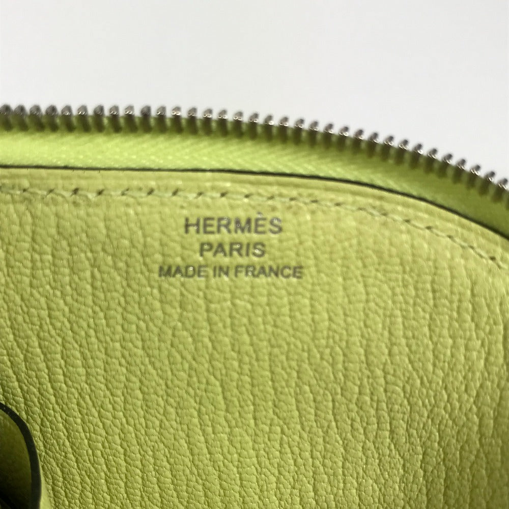 Hermes Coin Case Shave Yellow Horse Cheval Paddock Women