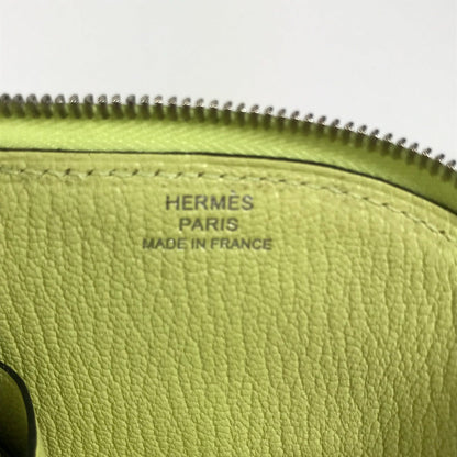 Hermes Coin Case Shave Yellow Horse Cheval Paddock Women