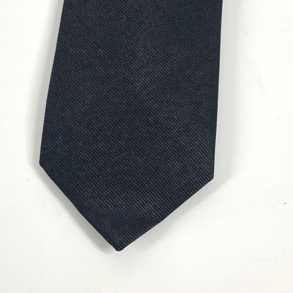 Gucci Tie Silk Black Tiger Embroidery Mens