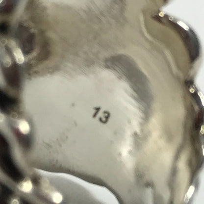 Gucci Ring Sv925 Silver Lion Animal Lion Head With Redstone 13