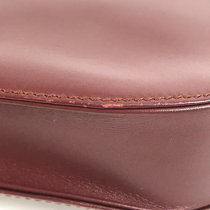 Cartier Clutch Bag Leather Bordeaux Must Line Logo Women