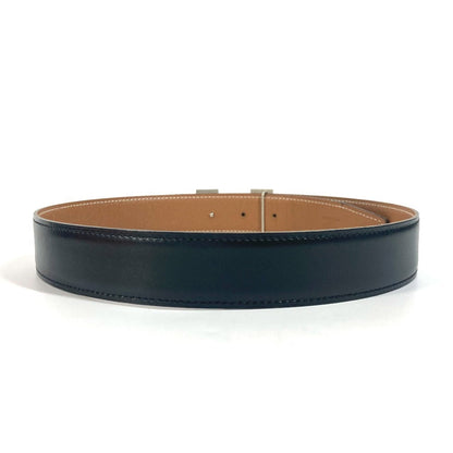 Hermes Belt Epsom, Box Calf Black X Gold H Belt 68