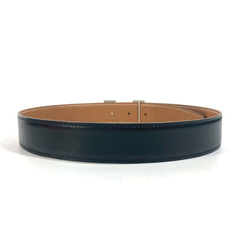 Hermes Belt Epsom, Box Calf Black X Gold H Belt 68