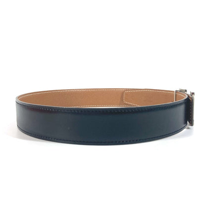 Hermes Belt Epsom, Box Calf Black X Gold H Belt 68