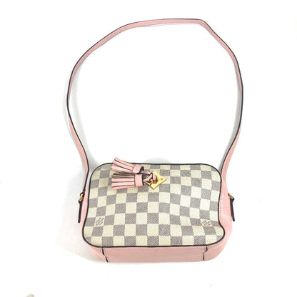 Louis Vuitton Shoulder Bag N40155 Damier Azur Canvas White Damier Azur Saintonge