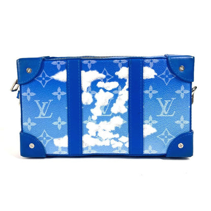 Louis Vuitton Shoulder Bag M45432 Leather Blue Monogram Clouds Soft Trunk Wallet Unisex(Unisex)