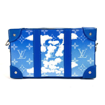 Louis Vuitton Shoulder Bag M45432 Leather Blue Monogram Clouds Soft Trunk Wallet Unisex(Unisex)