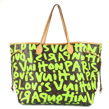 Louis Vuitton Tote Bag M93703 Monogramgraffiticanvas Green Monogram Graffiti Neverfull Gm Neverfull