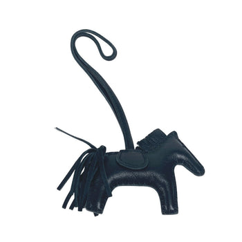 Hermes Bag Charm Anyo Miro Black Horse Horse Rodeo Pm
