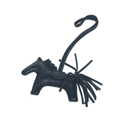 Hermes Bag Charm Anyo Miro Black Horse Horse Rodeo Pm