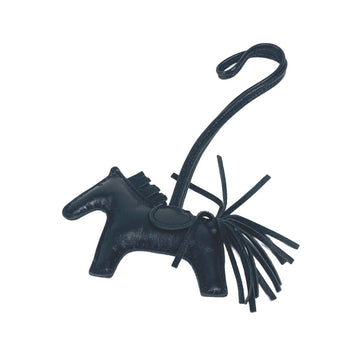 Hermes Bag Charm Anyo Miro Black Horse Horse Rodeo Pm