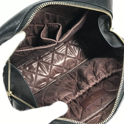 Chanel Pouch A80910 Caviar Skin Black Cc Coco Mark Logo Matelasse