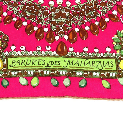 Hermes Scarf Cashmere, Silk Pink Maharaja'S Jewelry Calle Jean 140 Calle Jean 140