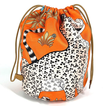 Hermes Pouch Silk Orange Multi Pouch Musardine Potion