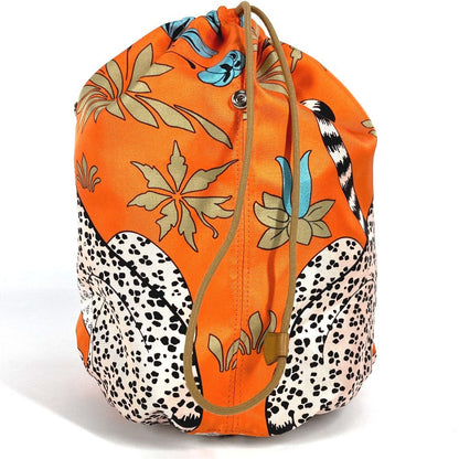 Hermes Pouch Silk Orange Multi Pouch Musardine Potion