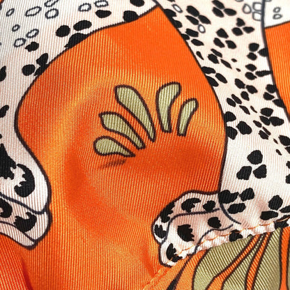 Hermes Pouch Silk Orange Multi Pouch Musardine Potion