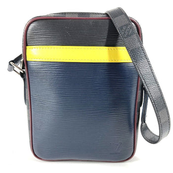 Louis Vuitton Shoulder Bag M55100 Damier Graphite Canvas, Epi Leather Navy Epidamie Graffit Danube