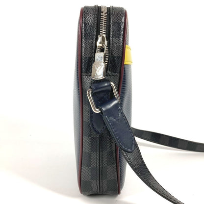 Louis Vuitton Shoulder Bag M55100 Damier Graphite Canvas, Epi Leather Navy Epidamie Graffit Danube