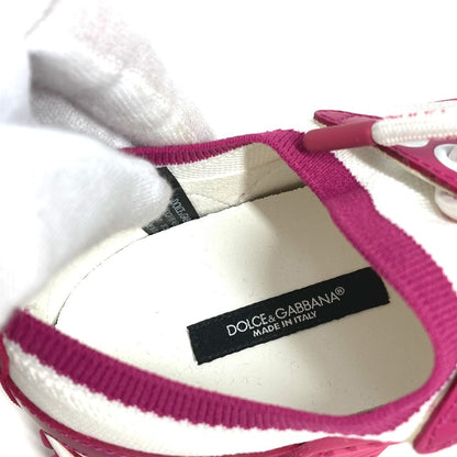 Dolce&Gabbana Sneakers Fabric Pink Total Logo 37.5