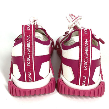 Dolce&Gabbana Sneakers Fabric Pink Total Logo 37.5