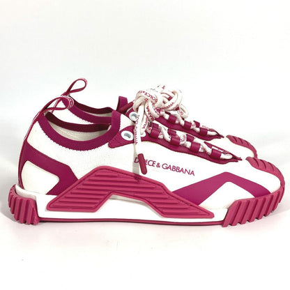 Dolce&Gabbana Sneakers Fabric Pink Total Logo 37.5