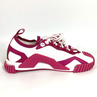 Dolce&Gabbana Sneakers Fabric Pink Total Logo 37.5