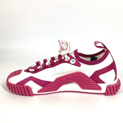 Dolce&Gabbana Sneakers Fabric Pink Total Logo 37.5