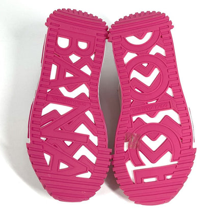 Dolce&Gabbana Sneakers Fabric Pink Total Logo 37.5