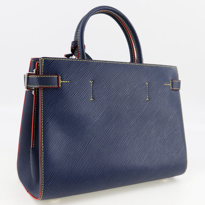 Louis Vuitton Handbag M54980 Epi Leather Blue 2Wayshoulder Twist Tote Women