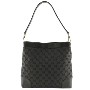 Gucci Shoulder Bag 001.4231 Gg Canvas Black One Belt Women