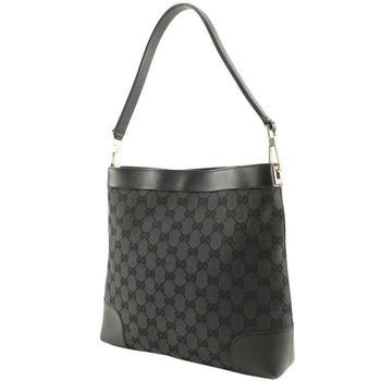 Gucci Shoulder Bag 001.4231 Gg Canvas Black One Belt Women