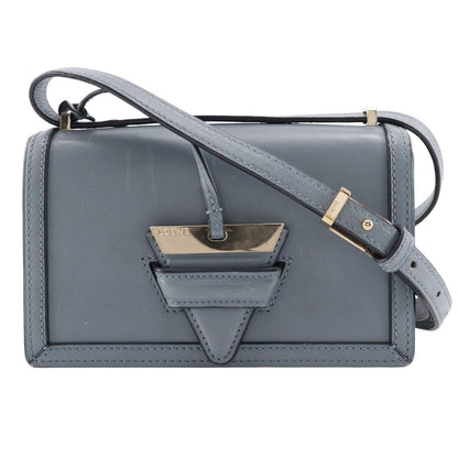 Loewe Shoulder Bag Calfskin Light Blue Small Barcelona Women
