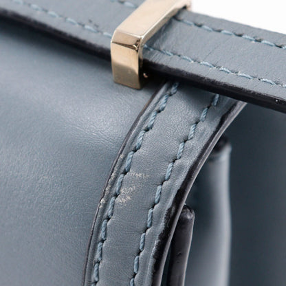Loewe Shoulder Bag Calfskin Light Blue Small Barcelona Women