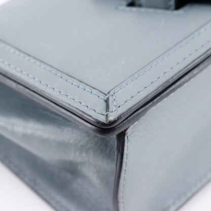 Loewe Shoulder Bag Calfskin Light Blue Small Barcelona Women