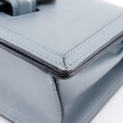 Loewe Shoulder Bag Calfskin Light Blue Small Barcelona Women