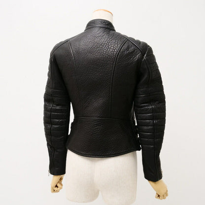 Celine Jacket Genuine Leather Black Women M