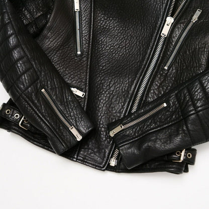 Celine Jacket Genuine Leather Black Women M