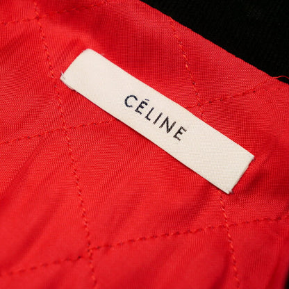 Celine Jacket Genuine Leather Black Women M