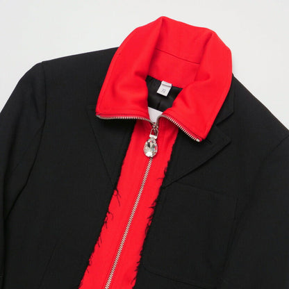 Burberry Jacket 4562545 Wool Black Women Uk6 Us4 It38 (170/80A)