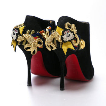 Christian Louboutin Pumps Suede Black Women 35.5