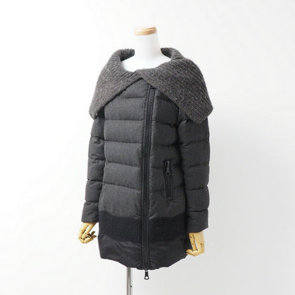 Moncler Jacket 220934992350-54441 Wool Charcoal Gray Ocelot Zero(Equivalent To S)