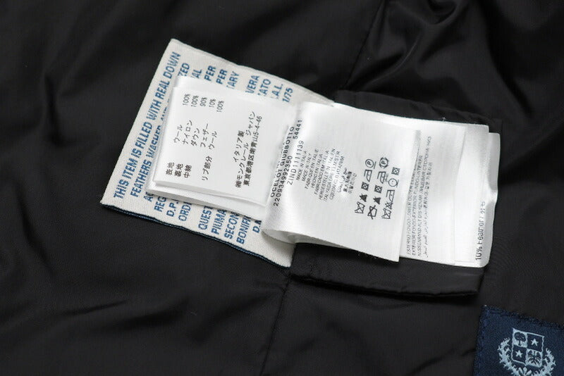Moncler Jacket 220934992350-54441 Wool Charcoal Gray Ocelot Zero(Equivalent To S)