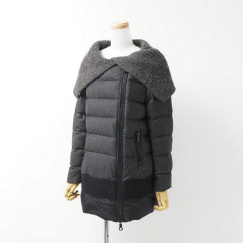 Moncler Jacket 220934992350-54441 Wool Charcoal Gray Ocelot Zero(Equivalent To S)