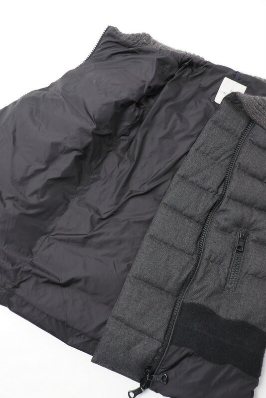 Moncler Jacket 220934992350-54441 Wool Charcoal Gray Ocelot Zero(Equivalent To S)
