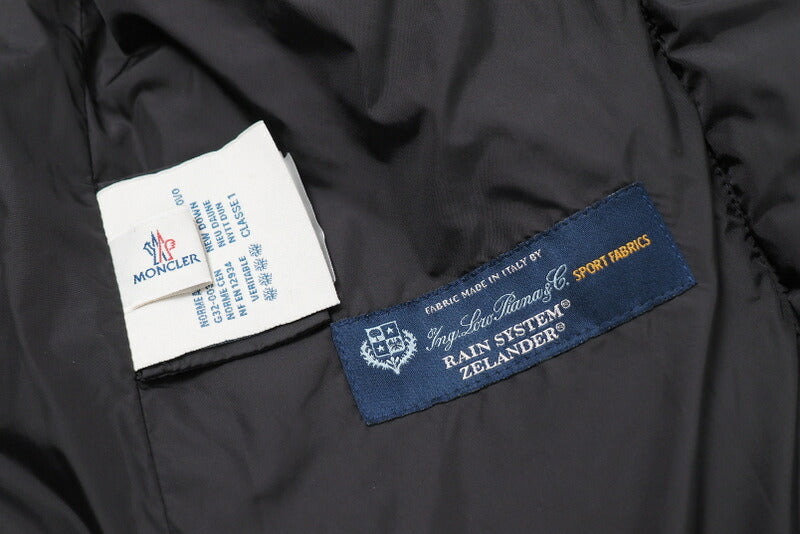 Moncler Jacket 220934992350-54441 Wool Charcoal Gray Ocelot Zero(Equivalent To S)