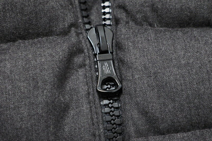 Moncler Jacket 220934992350-54441 Wool Charcoal Gray Ocelot Zero(Equivalent To S)