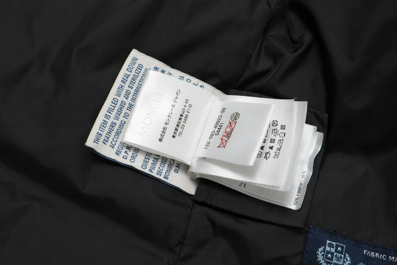 Moncler Jacket 220934992350-54441 Wool Charcoal Gray Ocelot Zero(Equivalent To S)