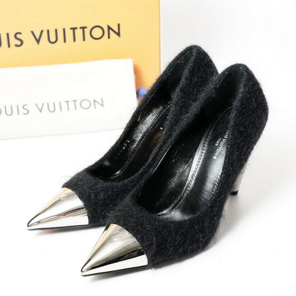 Louis Vuitton Pumps 1A93L4 Mohair Black / Silver Women 37.5