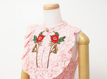 Gucci One Piece 460655 Cotton Pink Women 36