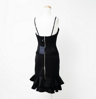 Louis Vuitton One Piece Fhr017Xbd A195 Nylon Black Women 34